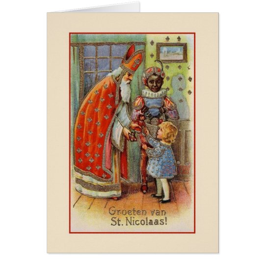 Vintage Dutch St. Nicholas Greeting Card