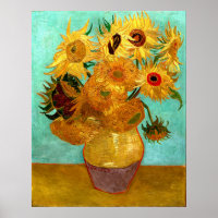 Vintage Dutch Sunflowers by Vincent van Gogh