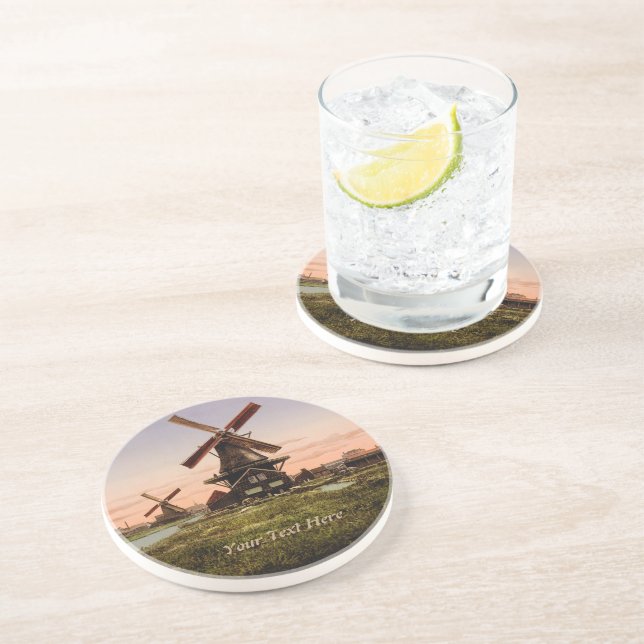 Vintage Dutch Windmills coaster (Side)