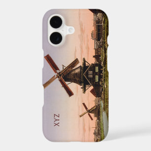 Vintage Dutch Windmills custom monogram cases
