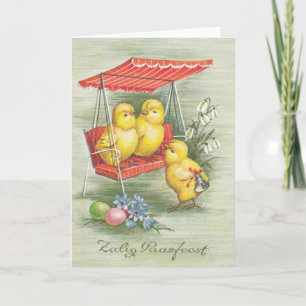 Vintage Dutch Zalig Paasfeest Easter Card