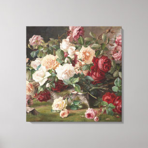 Vintage E. Hariel Rose Still Life        Canvas Print