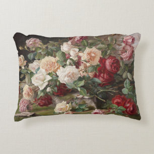 Vintage E. Hariel Rose Still Life      Decorative Cushion