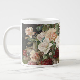 Vintage E. Hariel Rose Still Life         Large Coffee Mug