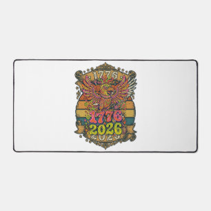 Vintage Eagle 1776 2026 Shirt Bubble Patriotic Desk Mat