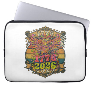 Vintage Eagle 1776 2026 Shirt Bubble Patriotic Laptop Sleeve