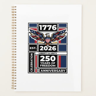 Vintage Eagle 1776 2026 Shirt Patriotic Typography Planner