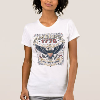 Vintage Eagle America 1776 Patriotic T-Shirt