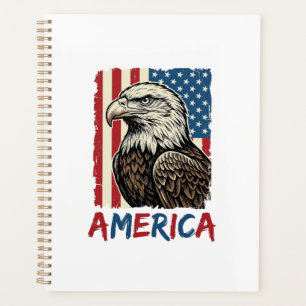 Vintage Eagle America Patriotic Shirt Design_1 Planner