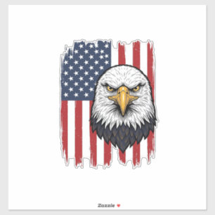 Vintage Eagle American Flag Patriotic Shirt Design
