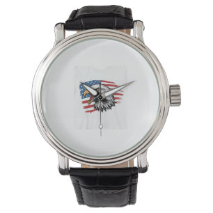 Vintage Eagle Flag Patriotic Vector Shirt Design_1 Watch