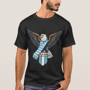 Vintage Eagle Football Pride - Sky Blue & White He T-Shirt