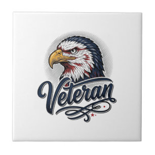 Vintage Eagle Veteran Patriotic Shirt Design_1 Tile