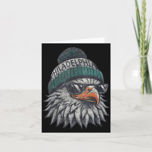 Vintage Eagle With Sungles Men Women Kids Cool Card