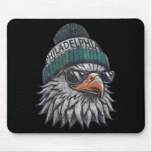 Vintage Eagle With Sungles Men Women Kids Cool  Mouse Mat