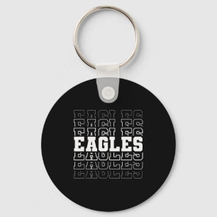 Vintage Eagles High School Go Eagles Pride Back To Key Ring
