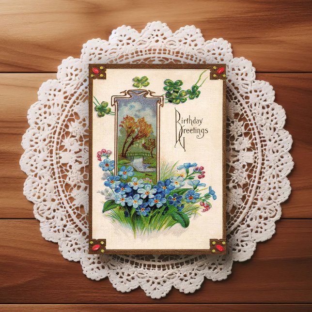 Vintage Early 1900's Birthday Greeting Postcard (Creator Uploaded)