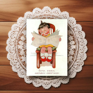 Vintage Early 1900's Birthday Greeting Postcard