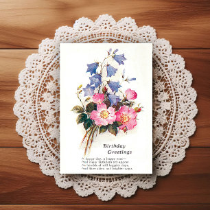 Vintage Early 1900's Birthday Greeting Postcard