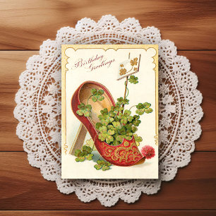 Vintage Early 1900's Birthday Greeting Postcard