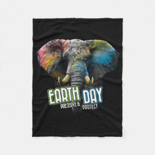 Vintage Earth Day Earth Day Shirt For Women2 Fleece Blanket