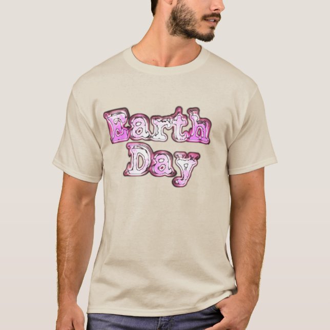 Vintage Earth Day T Shirt (Front)