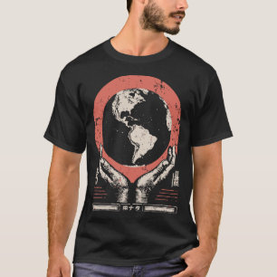 Vintage Earth Guardian Global Unity Art T-Shirt