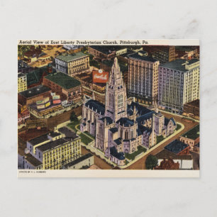 Vintage East Church, Pittsburg Pennsylvania Postcard
