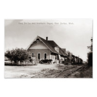Vintage East Jordan and Southern Depot Michigan