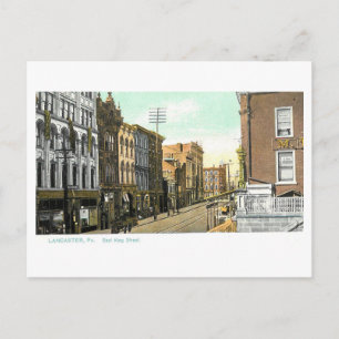 Vintage East King Street, Lancaster, Pennsylvania Postcard