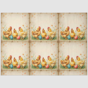 Vintage Easter 3 Little Chicken Holiday Collection Tissue Paper