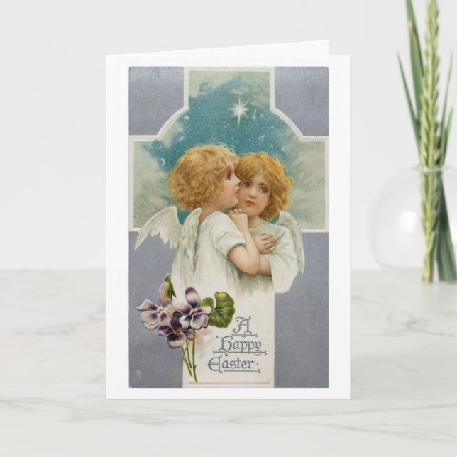 Vintage Easter Angel Card (Front)