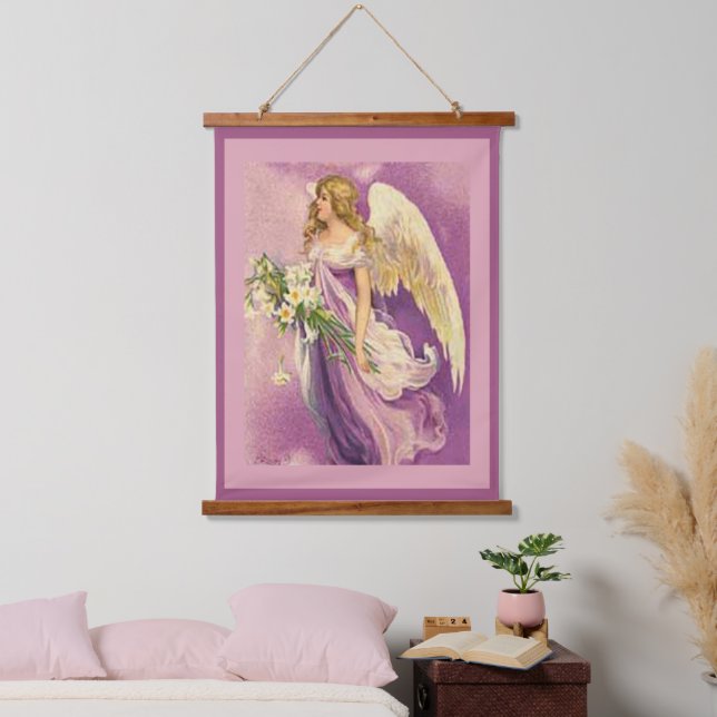Vintage Easter Angel Hanging Tapestry (Bedroom)