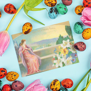 Vintage Easter Angel Postcard