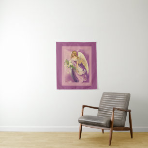 Vintage Easter Angel Tapestry