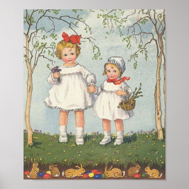 Vintage Easter Art Poster (Front)