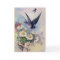 Vintage Easter Blue Swallows Greeting Card