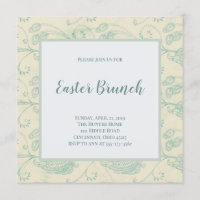 Vintage Easter Brunch Invitation