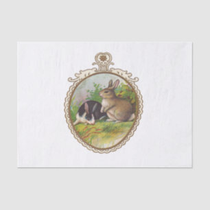 Vintage Easter Bunnies Tissue Paper