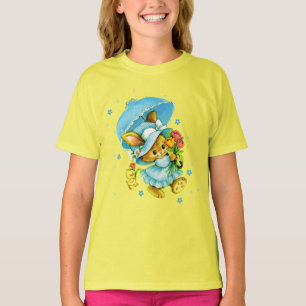 Vintage Easter Bunny and Chick. Gift Kids' T-Shirt