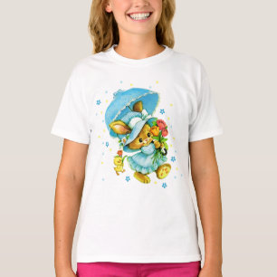 Vintage Easter Bunny and Chick. Gift Kids T-Shirts