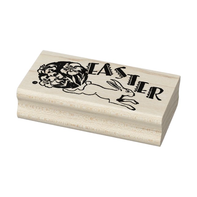 Vintage Easter Bunny Antique Rubber Stamp (Stamp)