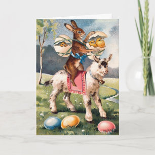 Vintage Easter Bunny Card
