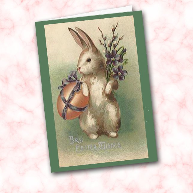 Vintage Easter Bunny Card (Creator Uploaded)