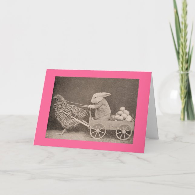 Vintage Easter Bunny Card For Childern (Front)