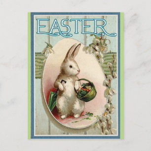 Vintage Easter Bunny Holiday Postcard