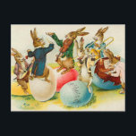 Vintage Easter Bunny Postcard<br><div class="desc">Victorian Easter postcards are charming and unique to send. Vintage images restored for the best printing quality.</div>