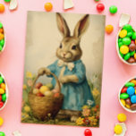 Vintage Easter Bunny  Postcard<br><div class="desc">This design may be personalised by choosing the customise further option to add text.

Contact me at colorflowcreations@gmail.com if you with to have this design on another product.  


   See more of my creations or follow me at www.facebook.com/colorflowcreations,  www.instagram.com/colorflowcreations,  www.twitter.com/colorflowart,  and www.pinterest.com/colorflowcreations.</div>
