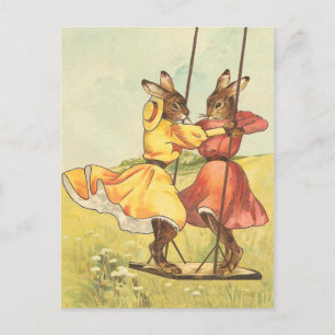 Vintage Easter Bunny Postcard