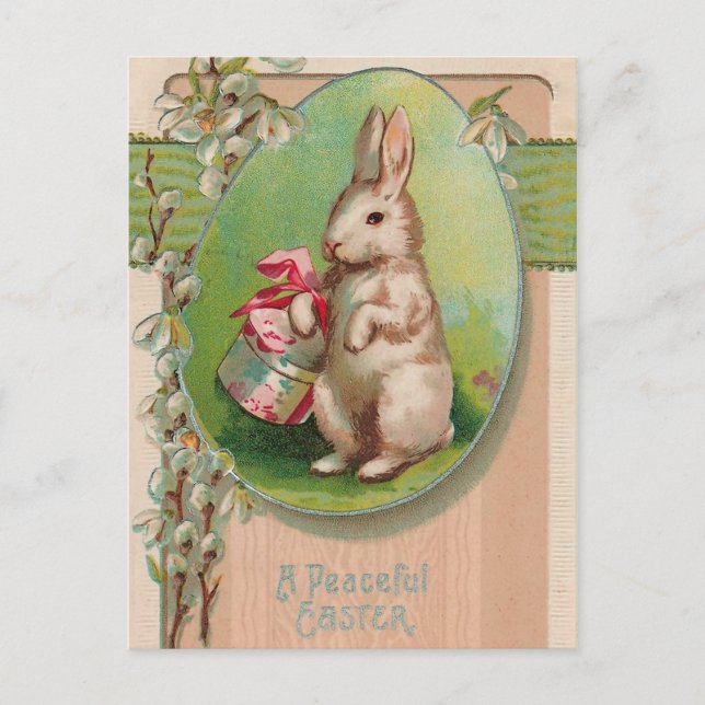 Vintage Easter Bunny Postcard (Front)